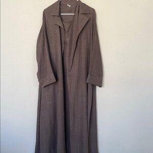 Abaya Trench Style Set